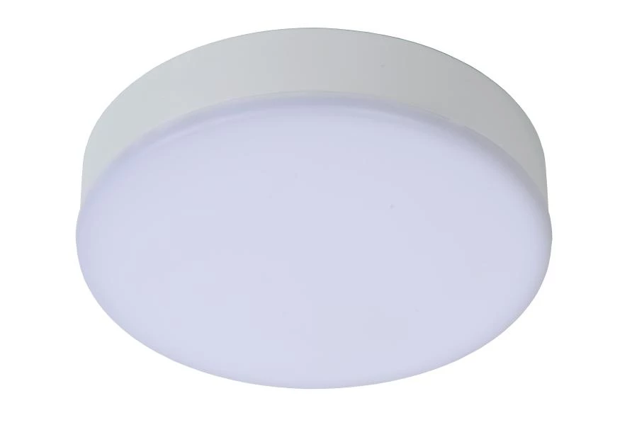 Lucide CERES-LED - Plafonnier Salle de bains - Ø 21,5 cm - LED Dim. - 1x30W 3000K - IP44 - Blanc - éteint